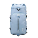 image du sac à dos de voyage femme 35 litres de couleur bleu