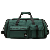image du sac à dos de voyage femme 70L de couleur vert foncé