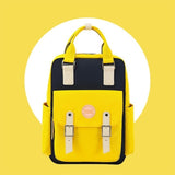 Image du sac de voyage femme pastel de couleur noir et jaune