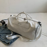 Sac de voyage en cuir PU femme blanc