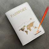 un protège passeport personnalisable atals de couleur blanc