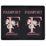 image du protège passeport personnalisé en cuir pu avec la lettre f