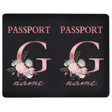image du protège passeport personnalisé en cuir pu avec la lettre g