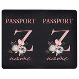 image du protège passeport personnalisé en cuir pu avec la lettre z