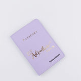 Image de protège passeport personnalisable violet