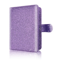 image d'un protège passeport à paillette violet