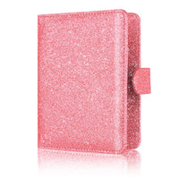 image d'un protège passeport à paillette rose