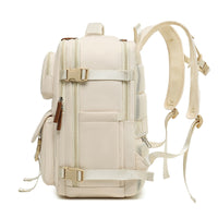 sac de voyage femme couleur blanc beige coté